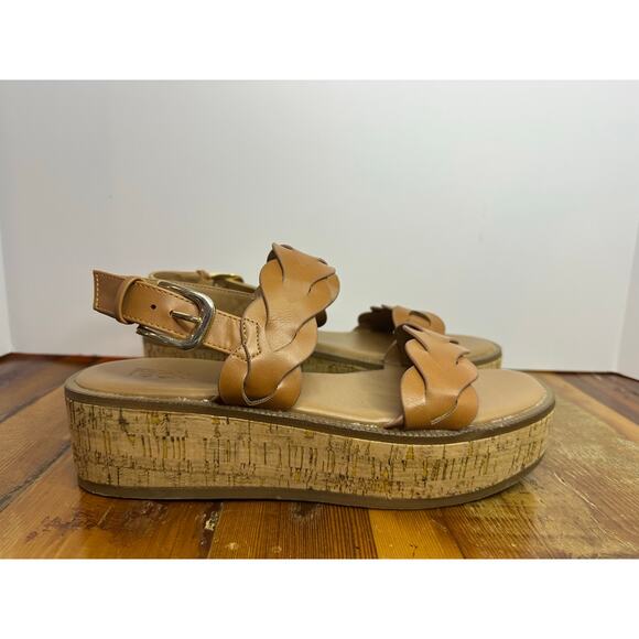 Nordstrom Rack Women’s Cork Wedge Summer Sandals – Tan – Size 9 – NWOB - Picture 2 of 9